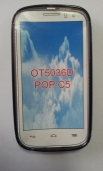 Силиконов гръб S-Line за Alcatel One Touch Pop C5 Черен